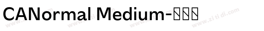 CANormal Medium字体转换